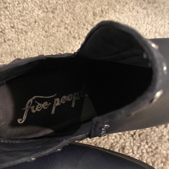Free People Studded Leather Ankle Boots - Picture 6 of 8